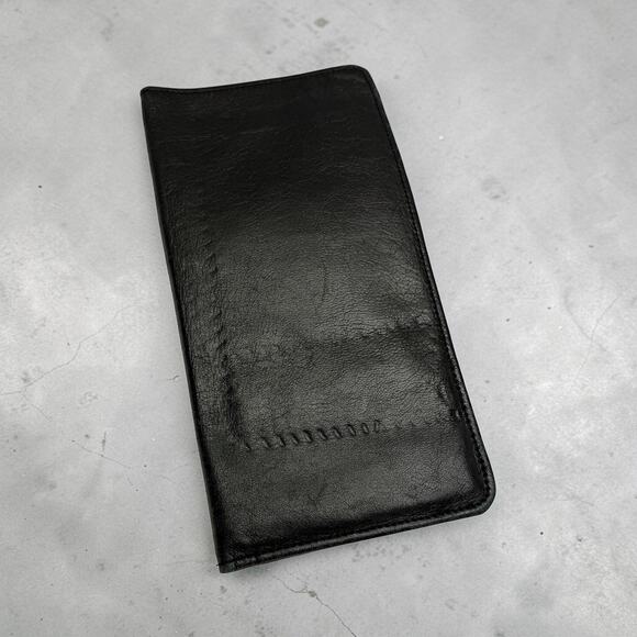 Winn International Other - Winn International Lamb Leather Passport Travel Wallet Boarding Pass Black